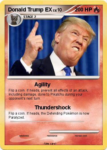 Pokemon Donald Trump EX