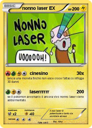 Pokemon nonno laser EX