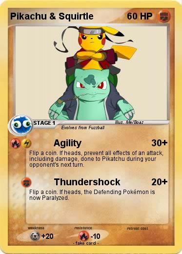 Pokemon Pikachu & Squirtle