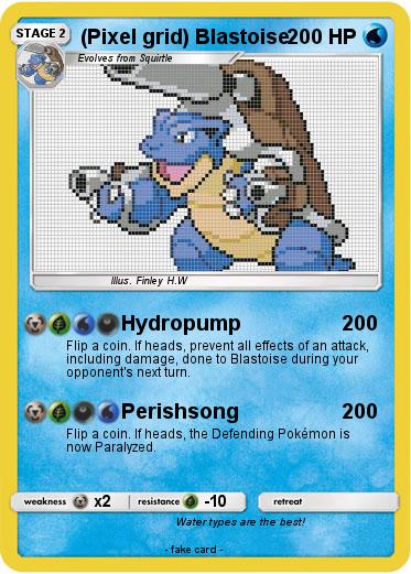 Pokemon (Pixel grid) Blastoise