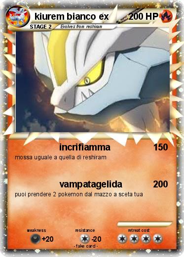Pokemon kiurem bianco ex