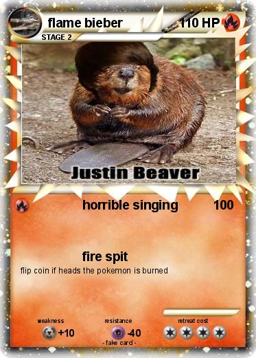 Pokemon flame bieber