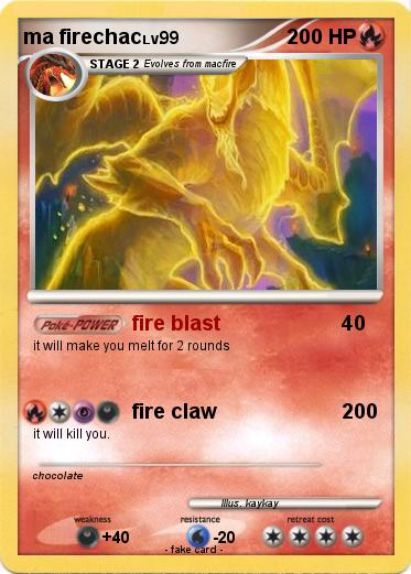 Pokemon ma firechac