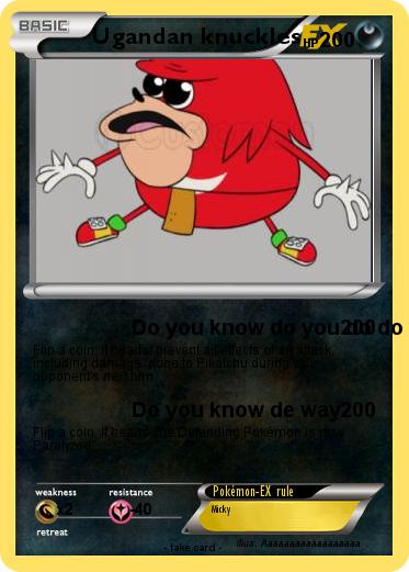Pokemon Ugandan knuckles