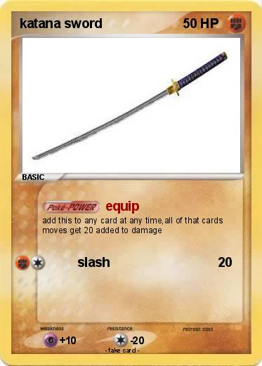 Pokemon katana sword