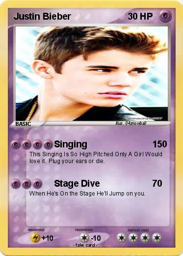 Pokemon Justin Bieber