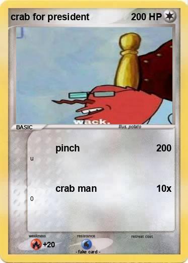 Pokemon crab for president