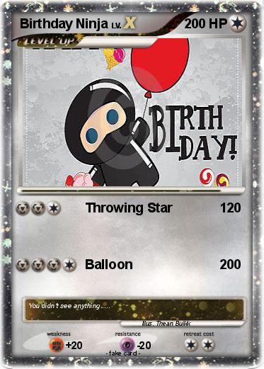 Pokemon Birthday Ninja