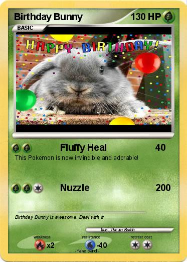 Pokemon Birthday Bunny