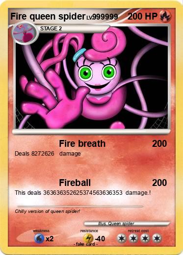 Pokemon Fire queen spider