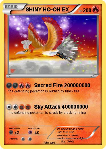 Pokemon SHINY HO-OH EX