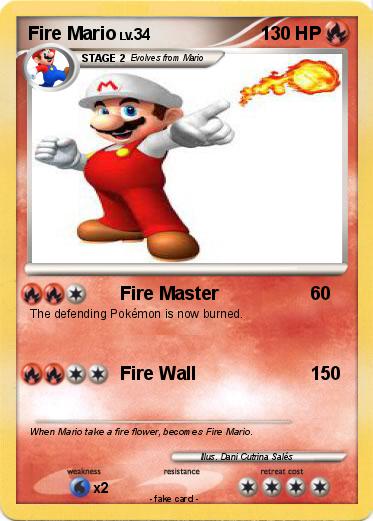 Pokemon Fire Mario
