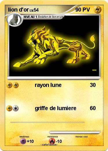 Pokemon lion d'or