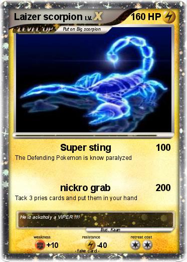 Pokemon Laizer scorpion