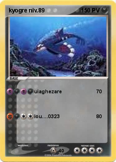 Pokemon kyogre niv.89