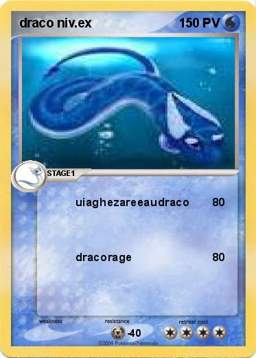 Pokemon draco niv.ex