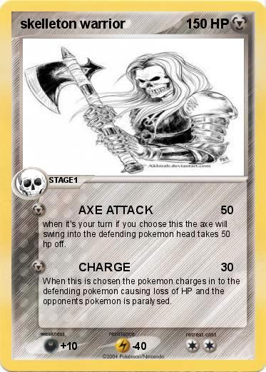 Pokemon skelleton warrior