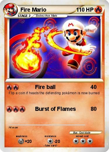 Pokemon Fire Mario