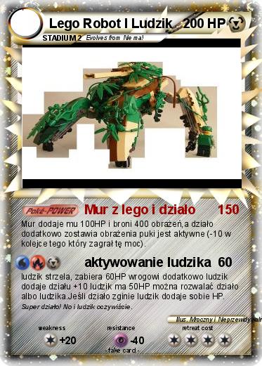 Pokemon Lego Robot I Ludzik