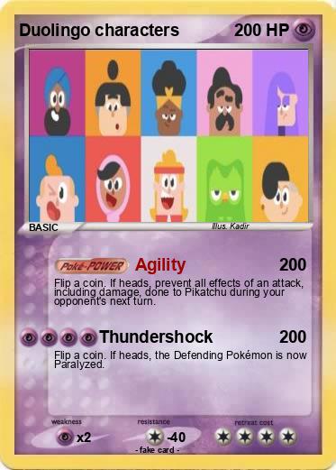 Pokemon Duolingo characters