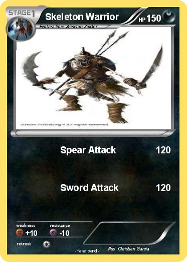 Pokemon Skeleton Warrior