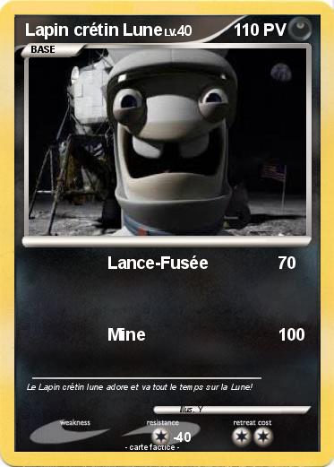 Pokemon Lapin crétin Lune