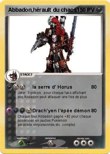 Pokemon Abbadon,hérault du chaos
