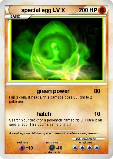 Pokemon special egg LV X