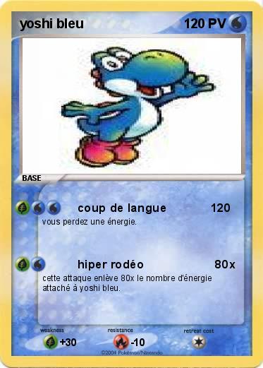 Pokemon yoshi bleu 
