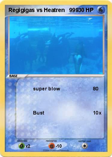 Pokemon Regigigas vs Heatren   999