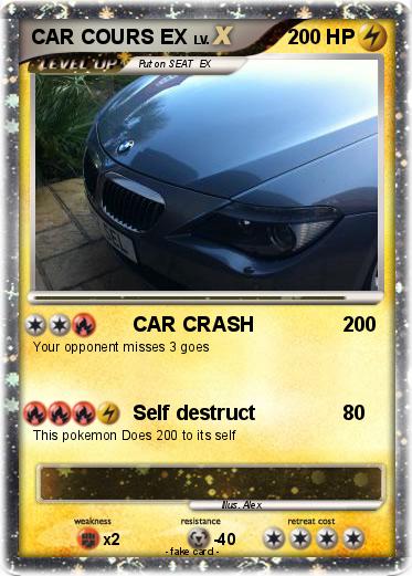 Pokemon CAR COURS EX