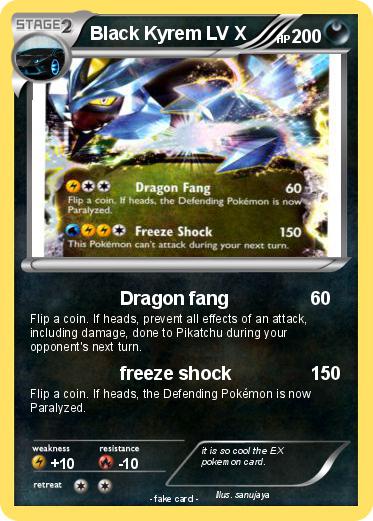 Pokemon Black Kyrem LV X