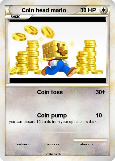 Pokemon Coin head mario