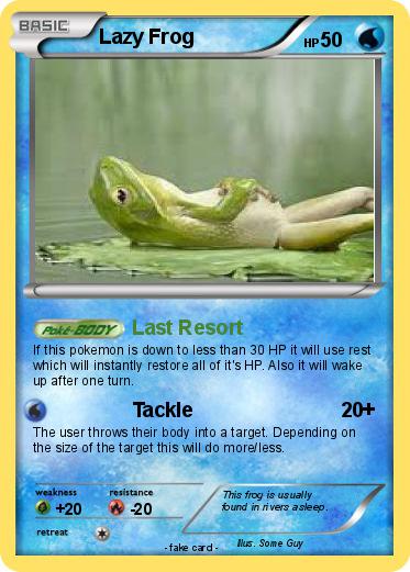 Pokemon Lazy Frog