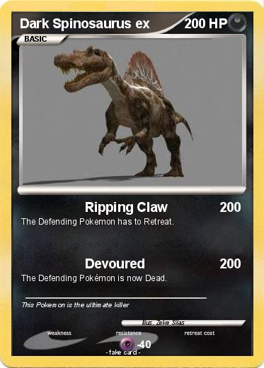 Pokemon Dark Spinosaurus ex