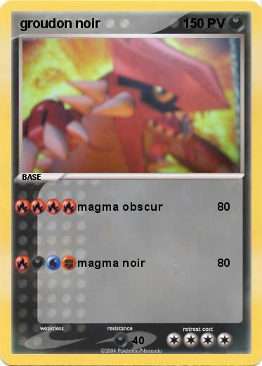 Pokemon groudon noir
