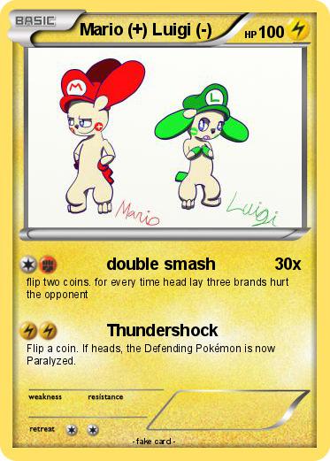 Pokemon Mario (+) Luigi (-)