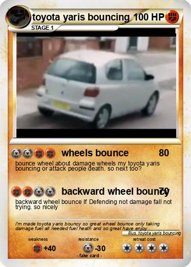 Pokemon toyota yaris bouncing
