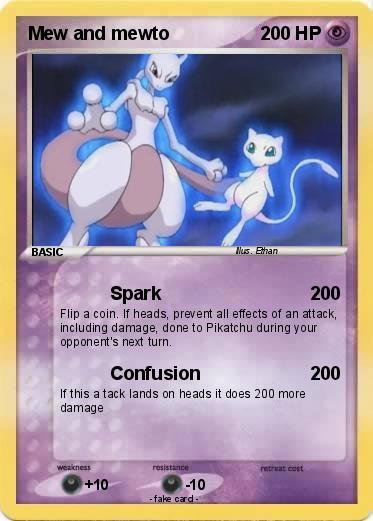 Pokemon Mew and mewto