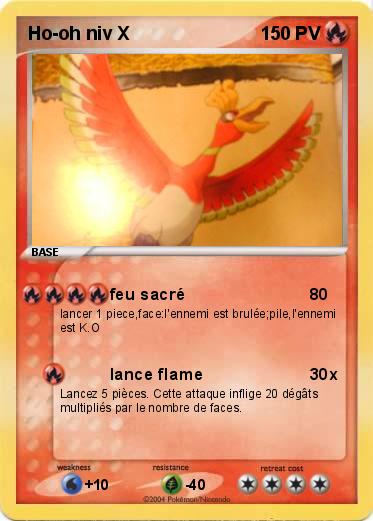 Pokemon Ho-oh niv X