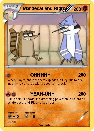 Pokemon Mordecai and Rigby