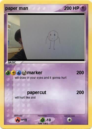 Pokemon paper man