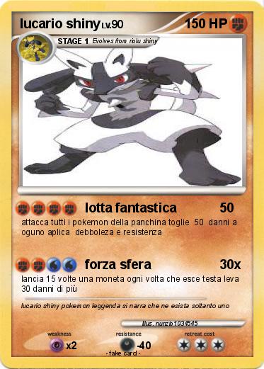 Pokemon lucario shiny