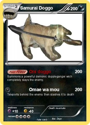 Pokemon Samurai Doggo