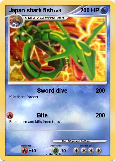 Pokemon Japan shark fish