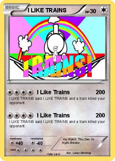 Pokemon I LIKE TRAINS