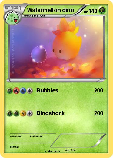 Pokemon Watermellon dino