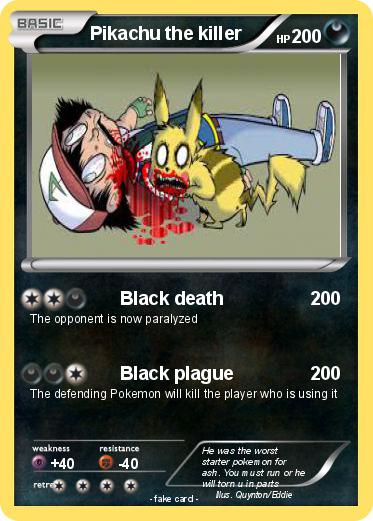 Pokemon Pikachu the killer