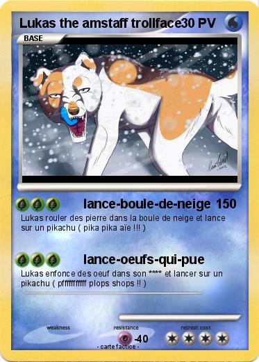 Pokemon Lukas the amstaff trollface