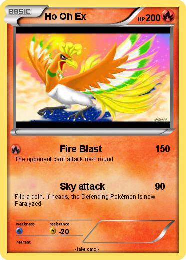 Pokemon Ho Oh Ex